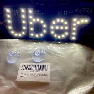 Uber light up car sign